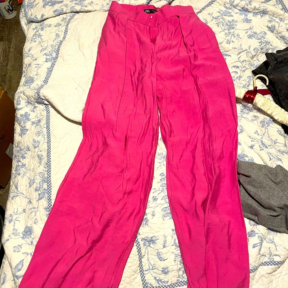 Zara trouser pink pants